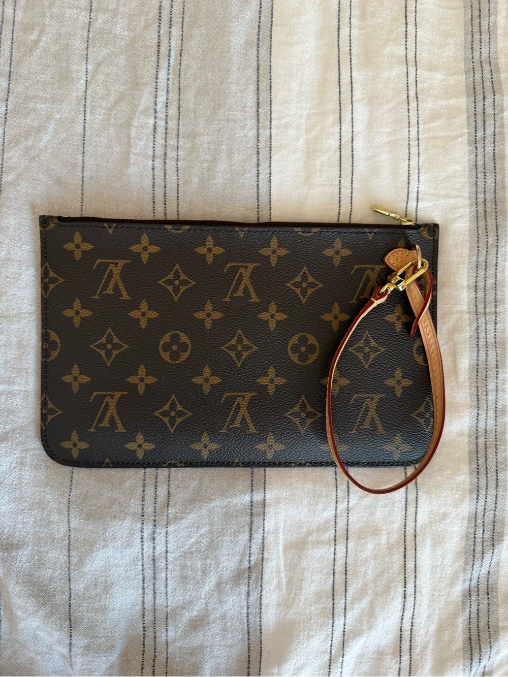 Louis Vuitton Brown and Tan Pochette